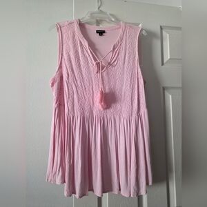 Pink Sleeveless Top